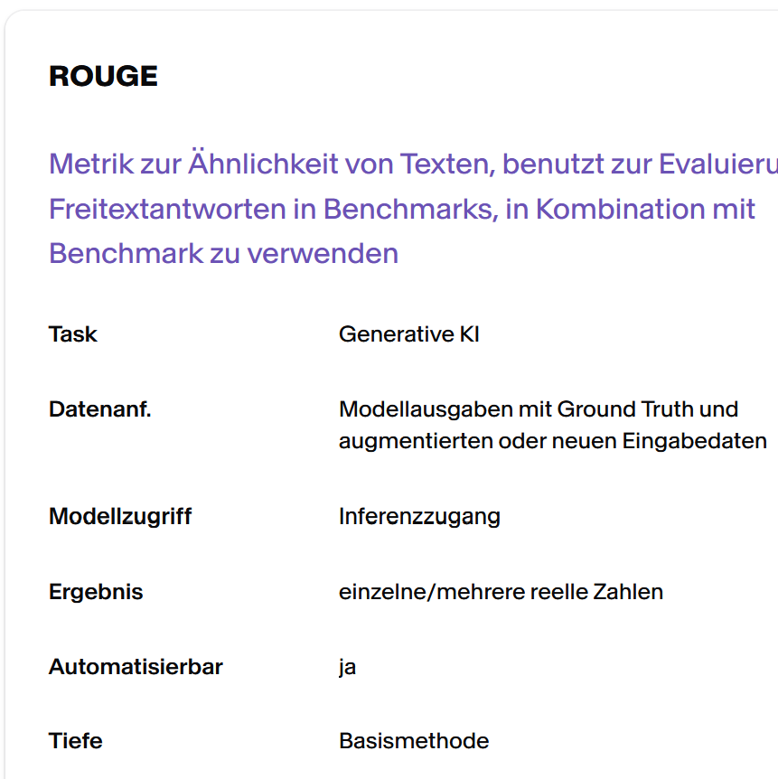 Infos zu konkreten Messmethoden interface